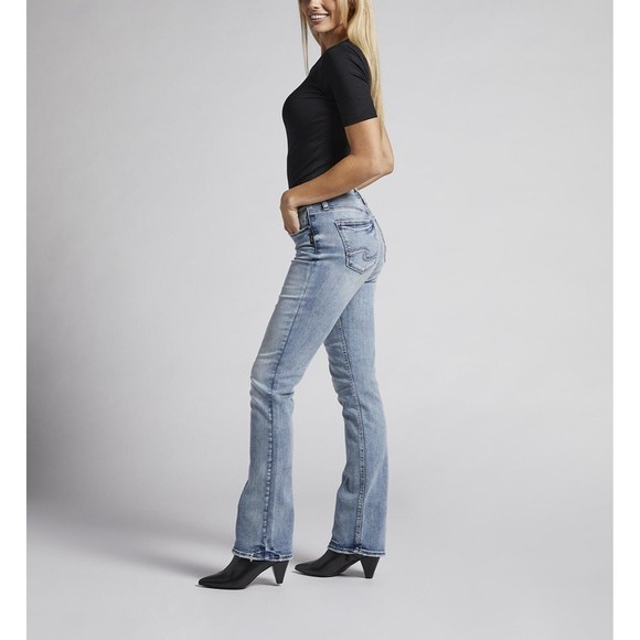 Silver Jeans Suki Slim Boot Jeans Women's 26x31 Mid Rise Bootcut Stretch Denim - Picture 3 of 13